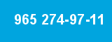 965 274-97-11 965 274-97-11